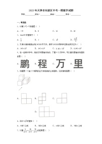 2023年天津市东丽区中考一模数学试题