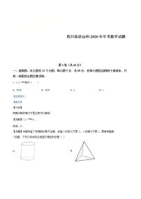 四川省凉山州2020年中考数学试题（解析版）