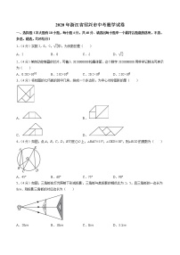 2020年浙江省绍兴市中考数学试卷（原卷版）