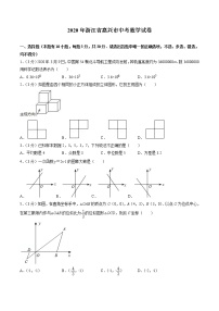 2020年浙江省嘉兴市中考数学试卷（原卷版）