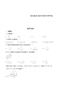 黑龙江省哈尔滨市2020年中考数学试题（原卷版）