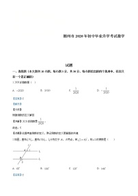 湖北省随州市2020年中考数学试题（解析版）