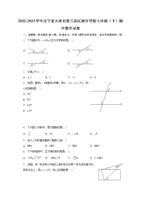 2022-2023学年辽宁省大连市普兰店区部分学校七年级（下）期中数学试卷（含解析）