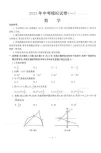 2023年江苏省南京市联合体九年级下学期一模数学试题