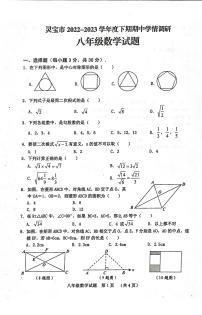 河南省三门峡市灵宝市2022-2023学年八年级下学期4月期中数学试题