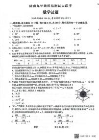 2023年甘肃省陇南市西和县一模数学试题