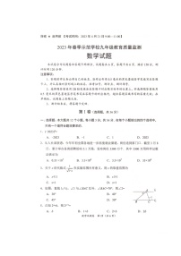 2023年四川省绵阳市中考三模数学试题