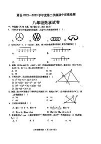 安徽省宿州市萧县2022-2023学年八年级下学期4月期中数学试题