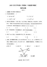 江苏省苏州市市区2022--2023学年七年级下学期期中数学考卷+