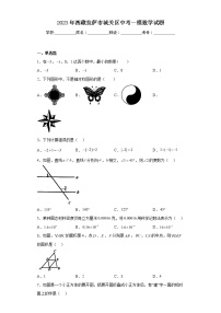 2023年西藏拉萨市城关区中考一模数学试卷（含解析）