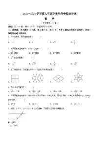 广东省汕尾市2022-2023学年七年级下学期期中数学试卷(含答案)