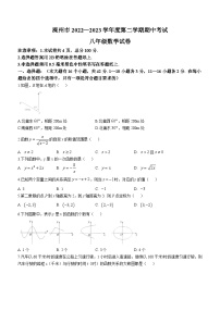 河北省唐山市滦州市2022-2023学年八年级下学期期中数学试题(含答案)