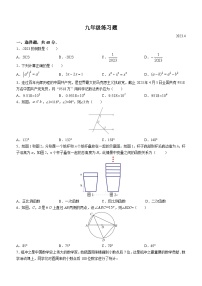 2023年山东省泰安市岱岳区中考一模数学试题（含答案）