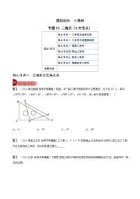 专题13 三角形（6大考点）-中考数学总复习真题探究与变式训练（全国通用）