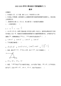 2023年河南省济源市中考一模数学试题