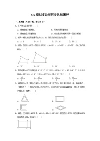 初中数学浙教版九年级上册4.6 相似多边形课后作业题