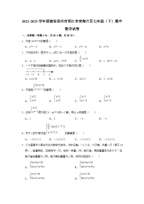 2022-2023学年福建省泉州市晋江市安海片区七年级（下）期中数学试卷（含解析）