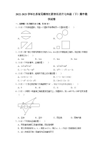 江苏省无锡市江阴市长泾片2022-2023学年七年级下学期期中数学试卷