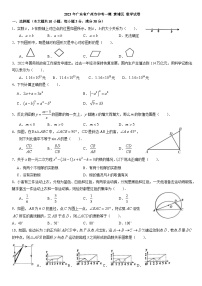 2023年广东省广州市黄埔区中考一模数学试卷(无答案)