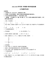 河北省唐山市迁安市2022-2023学年七年级下学期期中数学试题 (含答案)