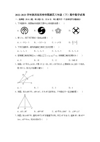 陕西省西安市莲湖区2022-2023学年下学期八年级期中数学试卷 (含答案)