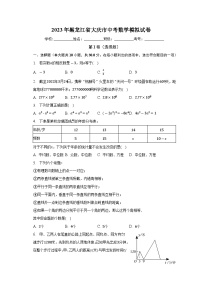 2023年黑龙江省大庆市中考数学模拟试卷 (含答案)