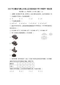 2023年安徽省马鞍山市雨山区花园初级中学中考数学一模试卷（含解析）