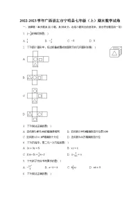 2022-2023学年广西崇左市宁明县七年级(上)期末数学试卷(含解析)