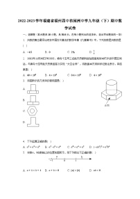 2022-2023学年福建省福州四中桔园洲中学九年级（下）期中数学试卷（含解析）