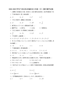 2022-2023学年广西百色市靖西市八年级（下）期中数学试卷(含解析）