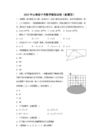 2023年云南省中考数学模拟试卷（新题型）(含解析）