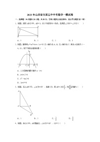 2023年山西省太原市第五中学校中考数学一模试卷(含答案)