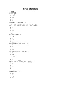 初中数学人教版七年级下册6.3 实数巩固练习