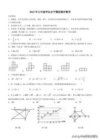 2023年河南新乡市九年级中考一模数学试卷