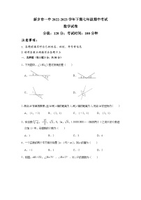河南省新乡市第一中学2022-2023学年七年级下学期期中考试数学试卷