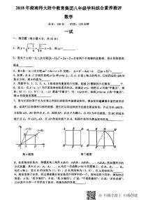 2018年湖南师大附中八年级攀登杯数学竞赛试卷