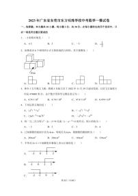 2023年广东省东莞市东方明珠学校中考数学一模试卷（无答案）