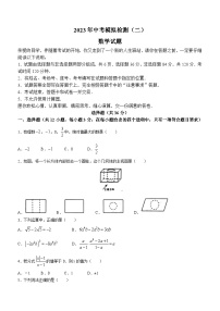 2023年山东省临清市中考二模数学试题（含答案）