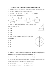 2023年辽宁省大连市普兰店区中考数学一模试卷（含解析）