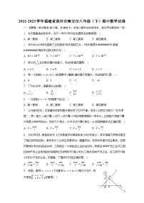 2022-2023学年福建省泉州市南安市八年级（下）期中数学试卷（含解析）