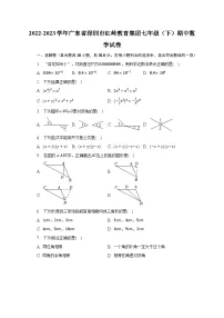 2022-2023学年广东省深圳市红岭教育集团七年级(下)期中数学试卷(含解析)