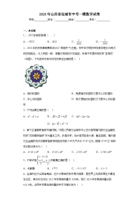 2023年山西省运城市中考一模数学试卷（含答案）