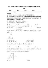 2023年陕西省西安市灞桥区铁一中滨河学校中考六模数学试卷