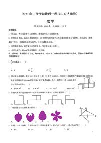 2023年济南市数学中考最后一卷
