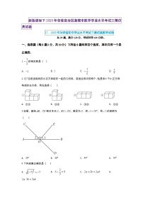 2023年河南省初中学业水平考试三模冲刺仿真数学试卷