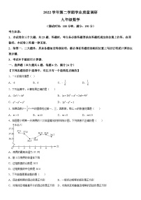 2023年上海市崇明区中考二模数学试卷含详解