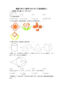 2023年黑龙江省哈尔滨市德强中学中考模拟数学试题（六）