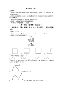 2023年陕西省西安交大附中浐灞右岸学校中考四模数学试题(无答案)