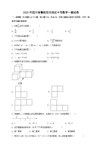 2023年四川省攀枝花市西区中考数学一模试卷（含答案）