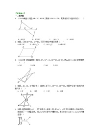 初中数学人教版八年级上册12.1 全等三角形当堂检测题